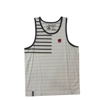 LRG Men's Research and Rescue Tank Top, White, Small