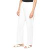 Alfred Dunner Womens Soft Twill Mid-Rise Regular Fit Straight Leg Regular Length Casual Pant White Size 14 view 4