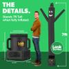 LookOurWay Air Dancers Wacky Waving Inflatable Tube Guy - 7ft Tall Inflatable Advertising Waving Dancing Man with Sky Dancer Blower - Black view 4