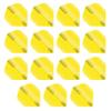 RED DRAGON Hardcore Fluoro Yellow Extra Thick Standard Dart Flights - 5 Sets Per Pack (15 Dart Flights in Total) view 1