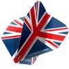 RED DRAGON Hardcore Union Jack Extra Thick Standard Dart Flights - 5 Sets Per Pack (15 Dart Flights in Total) view 1