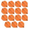 RED DRAGON Hardcore Orange Extra Thick Standard Dart Flights - 5 Sets Per Pack (15 Dart Flights in Total) view 1