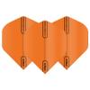 RED DRAGON Hardcore Orange Extra Thick Standard Dart Flights - 5 Sets Per Pack (15 Dart Flights in Total) view 2