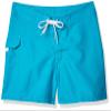 Kanu Surf Big Girls Sassy UPF 50+ Quick Dry Beach Coverup Boardshort, Sassy Aqua Solid, X-Large (16) view 1