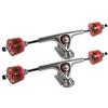 Bigfoot Paris 180 Longboard Trucks Package 76MM Cruisers RED Wheels view 2