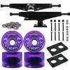 TGM Skateboards Longboard Trucks/Wheels/Bearings Black 6.0 + Bigfoot 76MM Cruisers Purple view 1