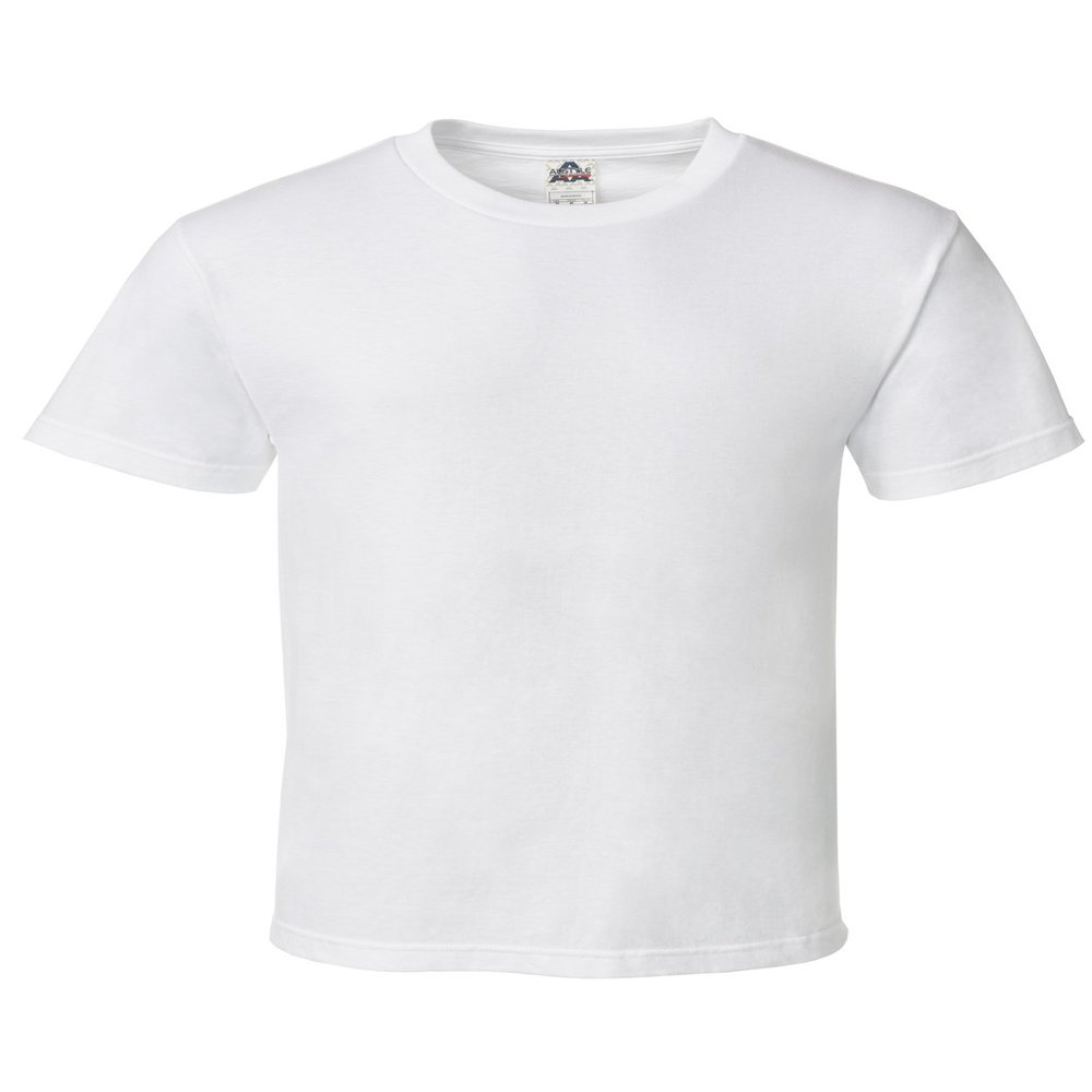 AAA Alstyle Men's Solid Plain Tshirt T Shirts Large (White)
