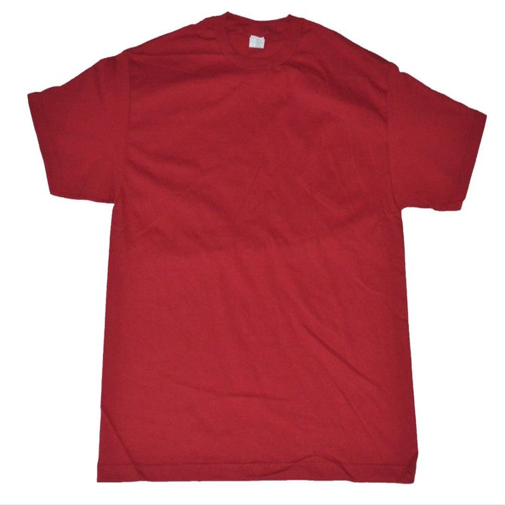 AAA Alstyle Men's Solid Plain Tshirt T Shirts Large (Cardinal)