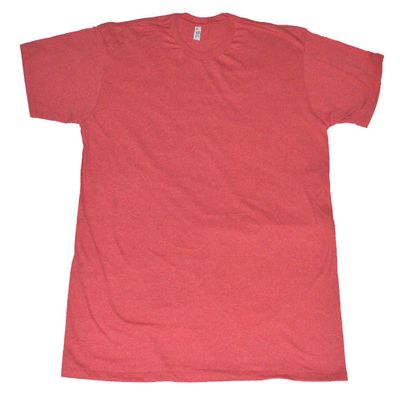 Alstyle AAA Men's Solid Plain Tshirt T Shirts Large (Red Heather)