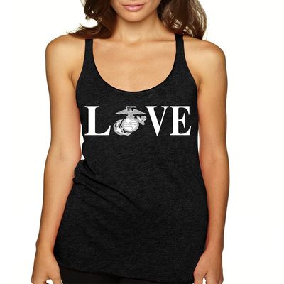 ALLNTRENDS Women's Tank Top Love Marines (S)