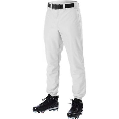 Blackout Tees Alleson 605PY Youth Baseball Uniform Boys Solid Pants A White XS