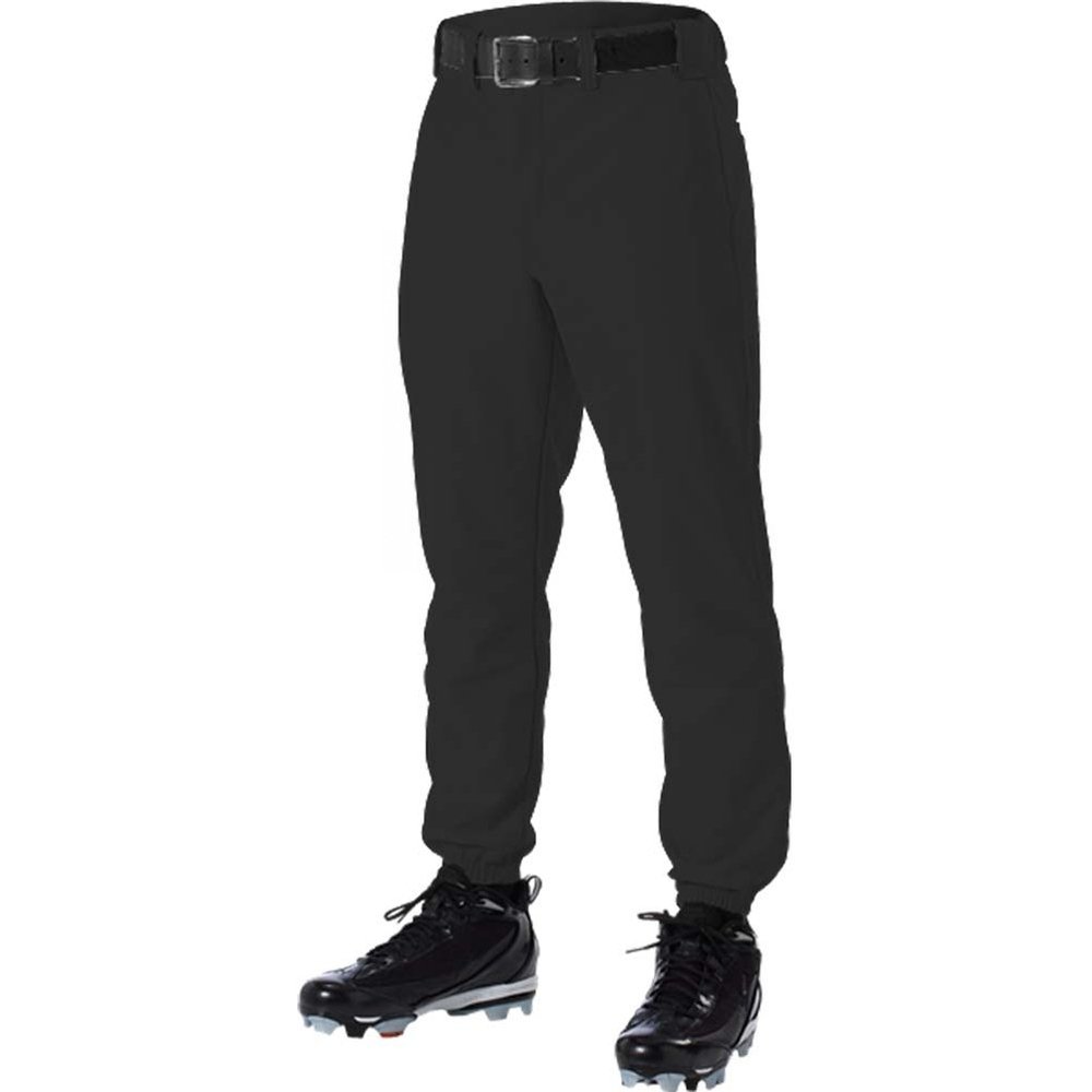 Alleson 605PY Youth Baseball Uniform Boys Solid Pants A Black M