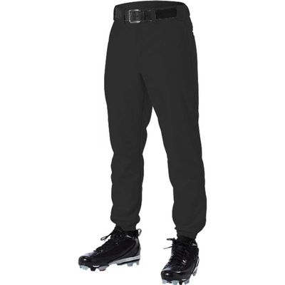Alleson 605PY Youth Baseball Uniform Boys Solid Pants A Black XL