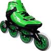 V N L A Carbon Speed Inline Skates Green 1 view 1