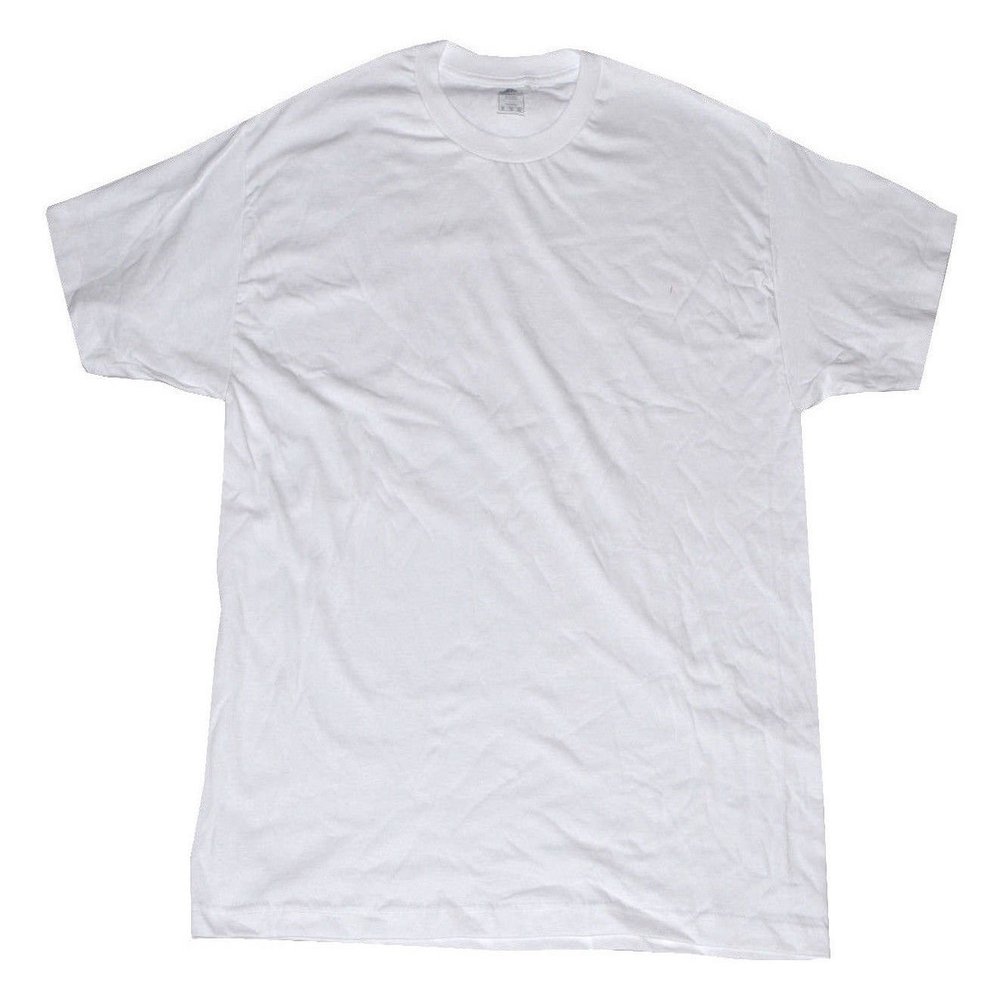 AAA Men's Solid Plain Tshirts T Shirt Xlarge (White)