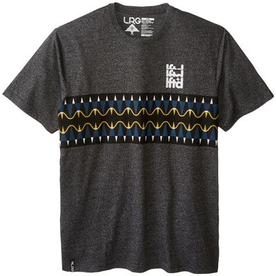 LRG Men's Big-Tall Kore Short Sleeve Knit, Black Heather, XXX-Large