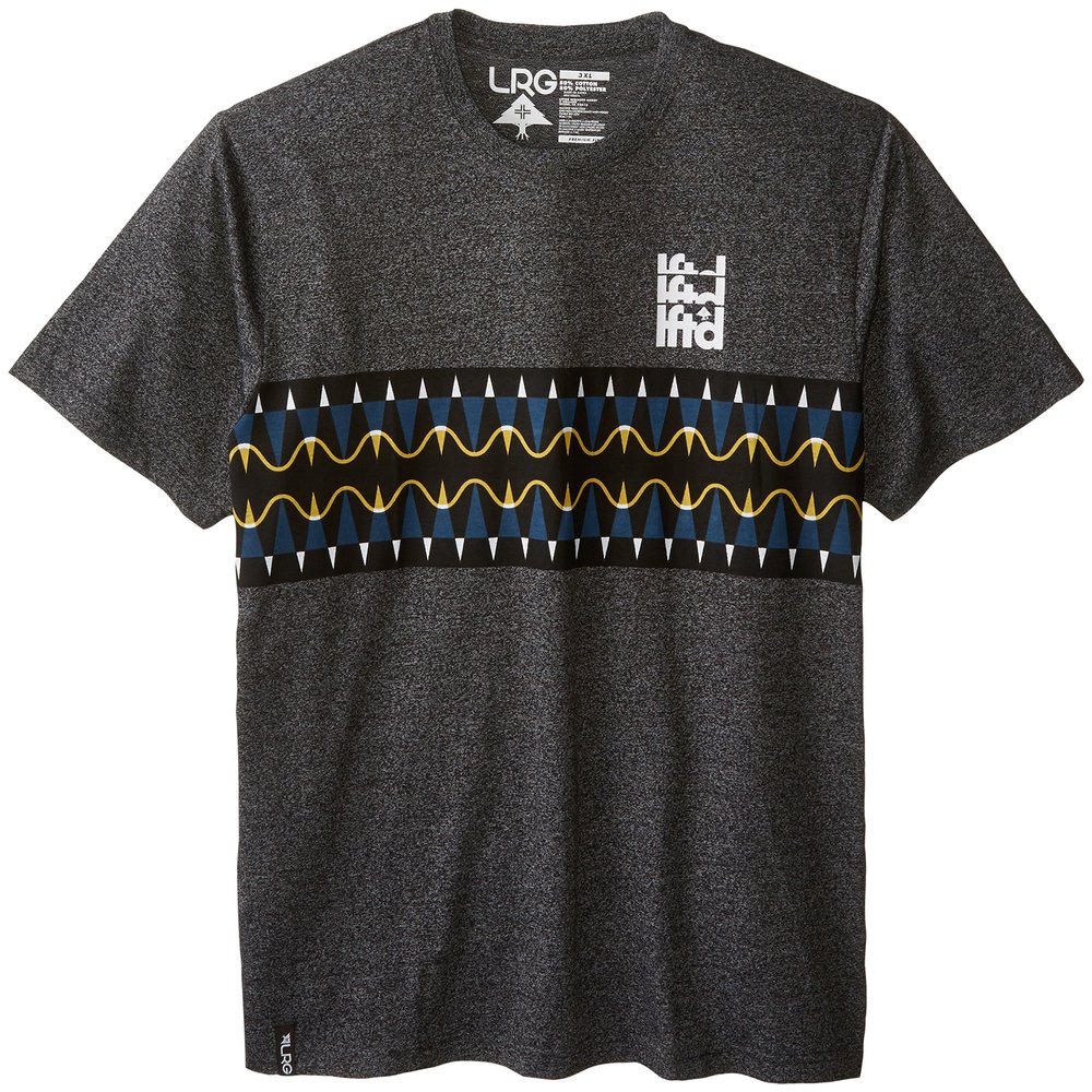 LRG Men's Big-Tall Kore Short Sleeve Knit, Black Heather, XXX-Large