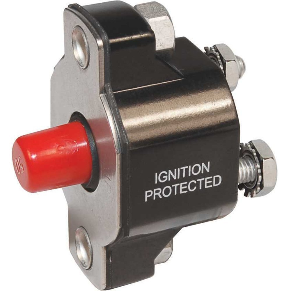 1 - Blue Sea 2141 Medium Duty Push Button Reset-Only - 40A