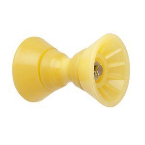 1 - C.E. Smith 4" Bow Bell Roller Assembly - Yellow TPR