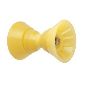 1 - C.E. Smith 4" Bow Bell Roller Assembly - Yellow TPR