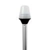 1 - Attwood Frosted Globe All-Around Pole Light w/2-Pin Locking Collar Pole - 12V - 36" view 1