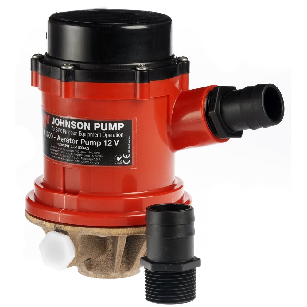 1 - Johnson Pump Pro Series 1600 GPH Livewell/Baitwell Pump - 12V