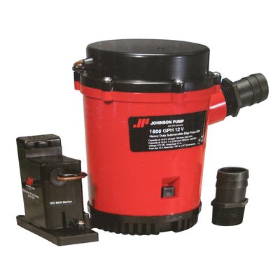 1 - Johnson Pump 1600GPH Auto Bilge Pump w/Mag Switch - 12V
