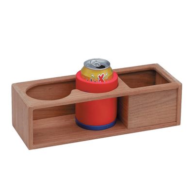 1 - Whitecap Teak Two Insulated Drink/Binocular Rack w/Tray