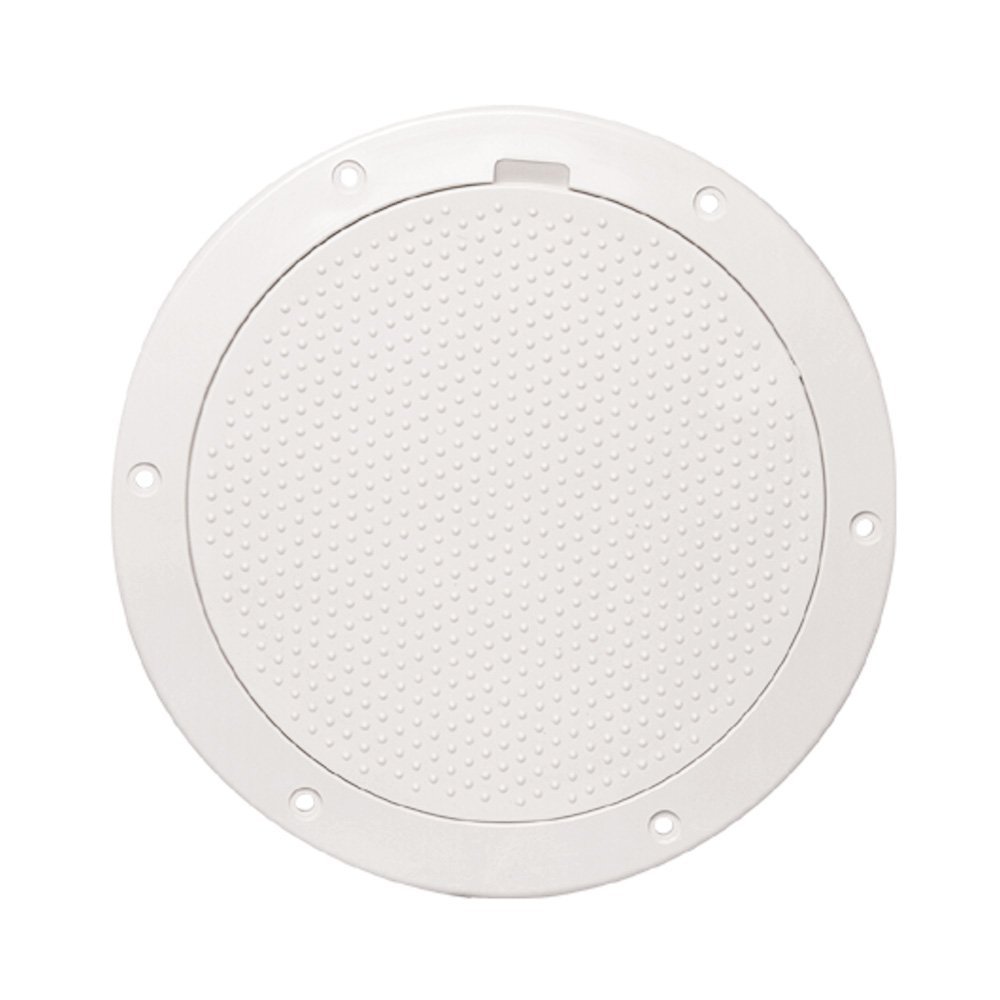 1 - Beckson 6" Non-Skid Pry-Out Deck Plate - White