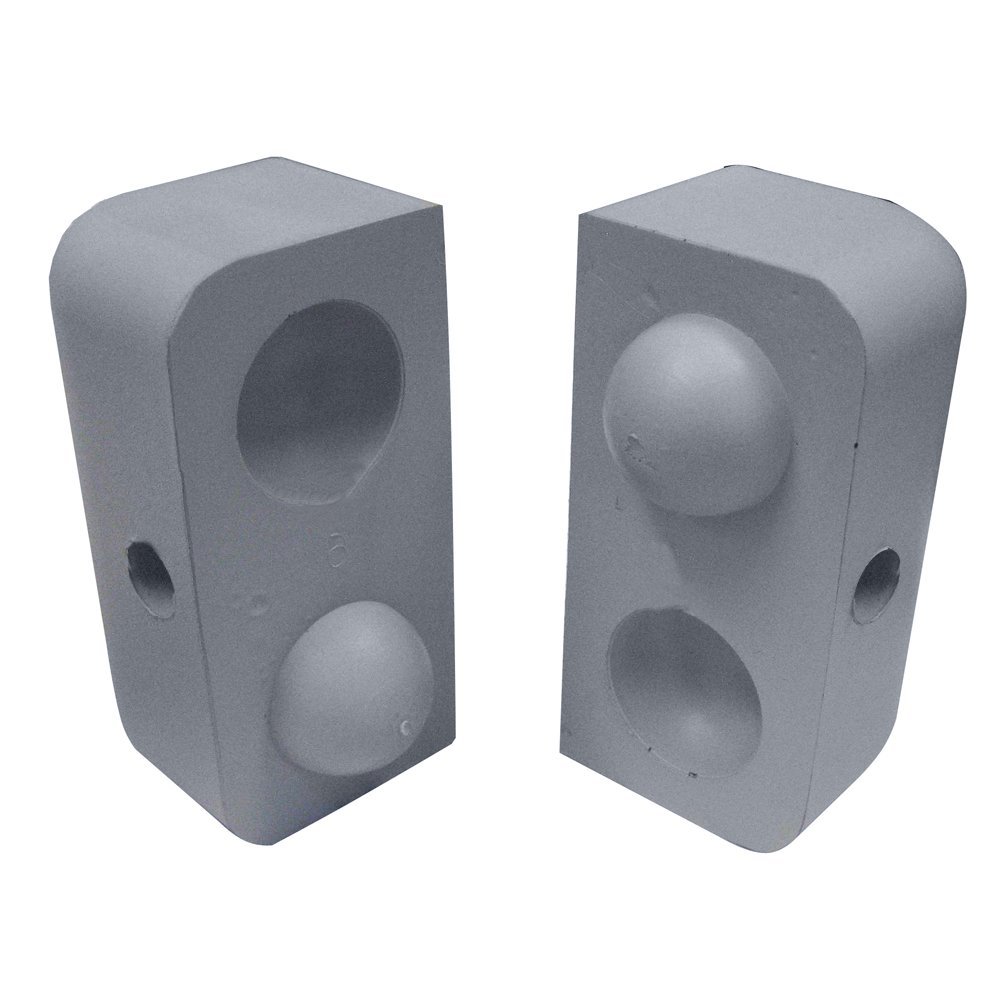 1 - Dock Edge Dockap Premium Foam Profile Large 2" Cap - Putty Grey