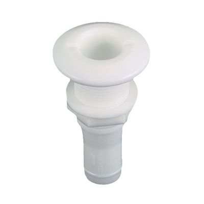 1 - Perko 1/2" Thru-Hull Fitting f/Hose Plastic MADE IN THE USA