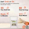 NuManna Grab-n-Go Bucket 80 Servings, 12 lbs Freeze-Dried Premade Meals | 25+ Year Shelf Life | Non-Perishable, Ready-to-Eat Breakfast & Dinner, Everyday Meals & Pantry Essentials | Emergency, Camping & Survival Food Kit | Made in USA view 2