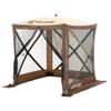 CLAM Pop Up Screen Tent, Outdoor Camping Gazebo Canopy, Traveler, 6' x 6', Brown view 1