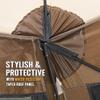 CLAM Pop Up Screen Tent, Outdoor Camping Gazebo Canopy, Traveler, 6' x 6', Brown view 4