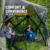 CLAM Quick-Set Traveler 6' x 6' Pop-Up Screen Tent, Green view 4