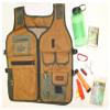 ADROIT Camping & Emergency Kit | Multi-Pocket Vest | Compass, Flashlight, Jackknife, 32 oz. Bottle | 52" x 84" (132.08 cm x 213.36 cm) Rescue Blanket | Ideal for Outdoors & Emergencies view 1