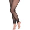 Black Stretchy Fishnet Footless Thights - Adult Standard Size, 1 Pair - Perfect for Halloween, Everyday Wear & Performances view 1