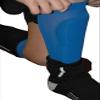 CrossBones Sports Compression Shin Guard Sleeves for Soccer  Youth & Adult  2 Pair Pack (Blue) view 2