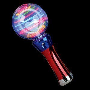 Flashing Panda Meteor Storm LED Changing Pattern Spinner Wand