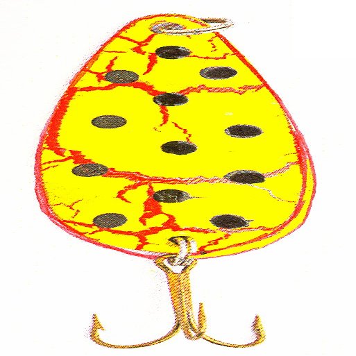 Sierra Spoon Lure, Bleeding Chartreuse/Black Dot, 1/2-Ounce