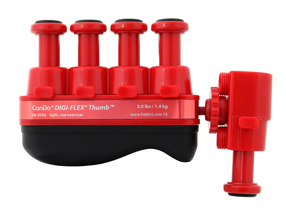 CanDo 10-3762 Digi-Flex Thumb, Light, Red