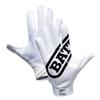Battle Sports Double Threat Wide Receiver - Adult and Youth Football Gloves - Ultra Stick Gloves - Adult 2X-Large, White view 1