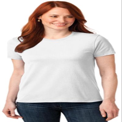 Port & Company Women's 50/50 Cotton/Poly T Shirt | Core Blend | LPC55, White, X-Large