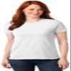 Port & Company Women's 50/50 Cotton/Poly T Shirt | Core Blend | LPC55, White, X-Large view 1