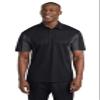 SPORT-TEK Unisex Tall Side Blocked Micropique Sport-Wick Polo Black/Iron Grey view 1