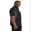 SPORT-TEK Unisex Tall Side Blocked Micropique Sport-Wick Polo Black/Iron Grey view 3