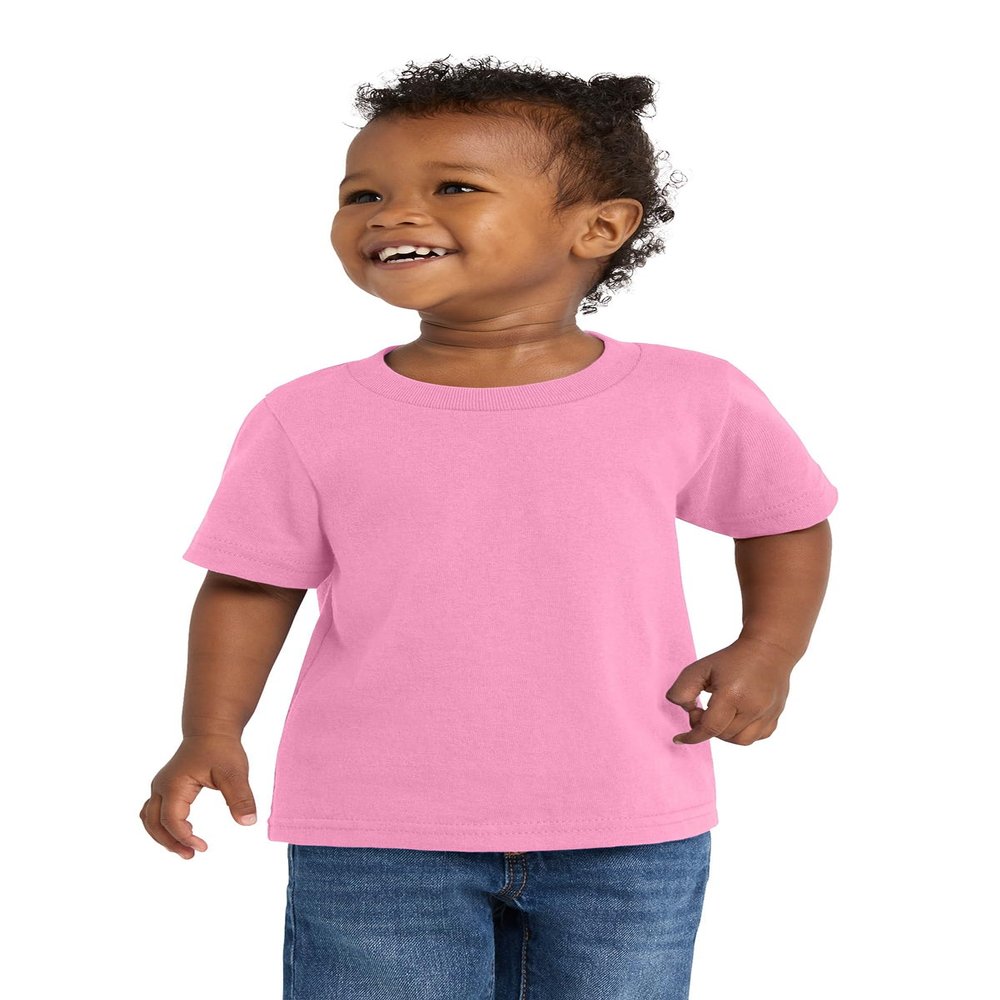 Port & Co Infant Core Cotton Tee-CAR54I-6M-Candy Pink