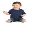 Port & Company Infant Core Cotton Tee. CAR54I 06M Navy view 1