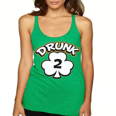 ALLNTRENDS Women's Tank Top Drunk 1-6 St Patrick's Day (S, Drunk 2)