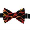 EmilyRose Couture Men's Special Prints Bow Ties (Medium-6-12 year olds, Orange Flames Hot Rod) view 4